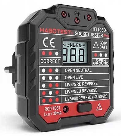 Tester pentru priza cu display digital Habotest HT106D