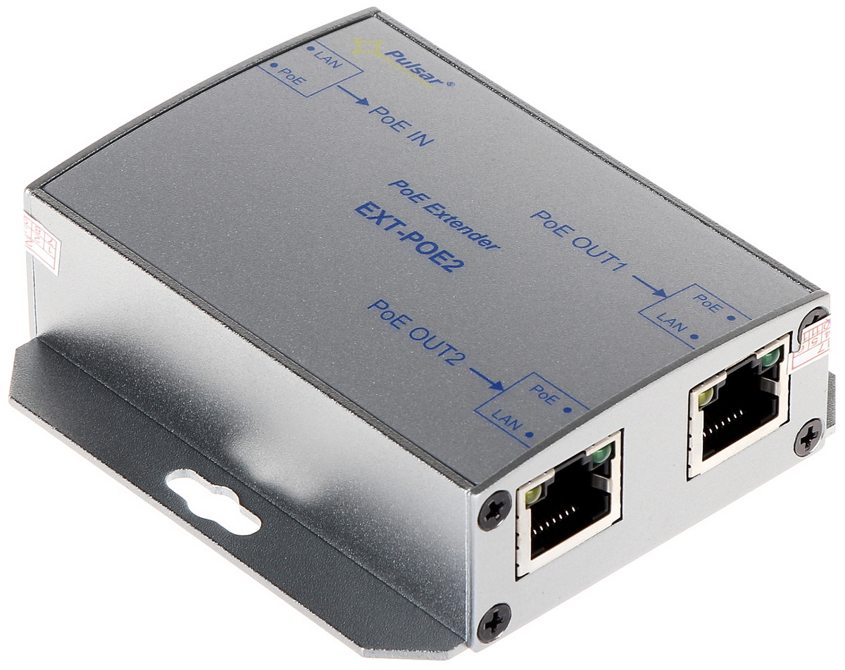 Extender PoE 802.3 af/at, 100 Mbps, 20W, Pulsar EXT-POE2