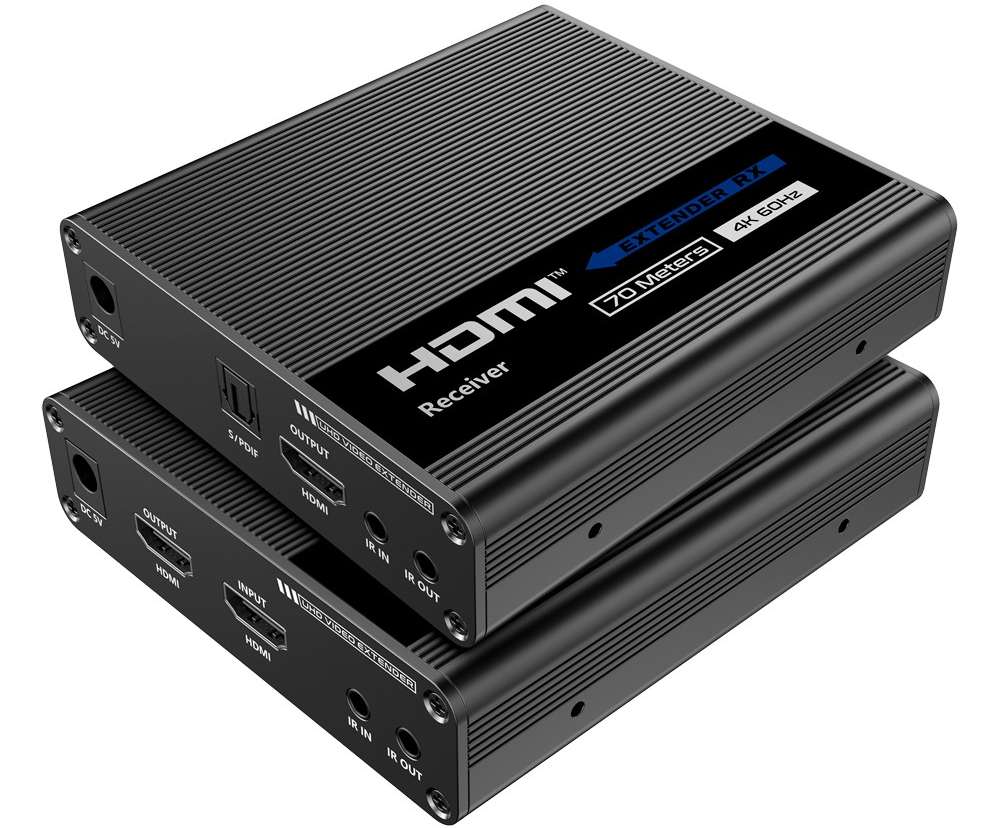 Extender HDMI pe cablu UTP Cat6, 4K, distanta 60m, Safer EXT-4K-HDMI