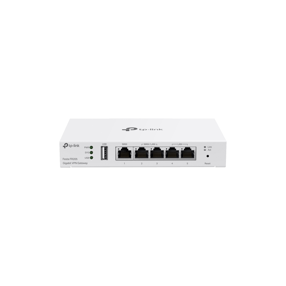Gateway VPN Gigabit 5x Gigabit, 1x USB, Tp-Link Festa FR205, Dual-Band