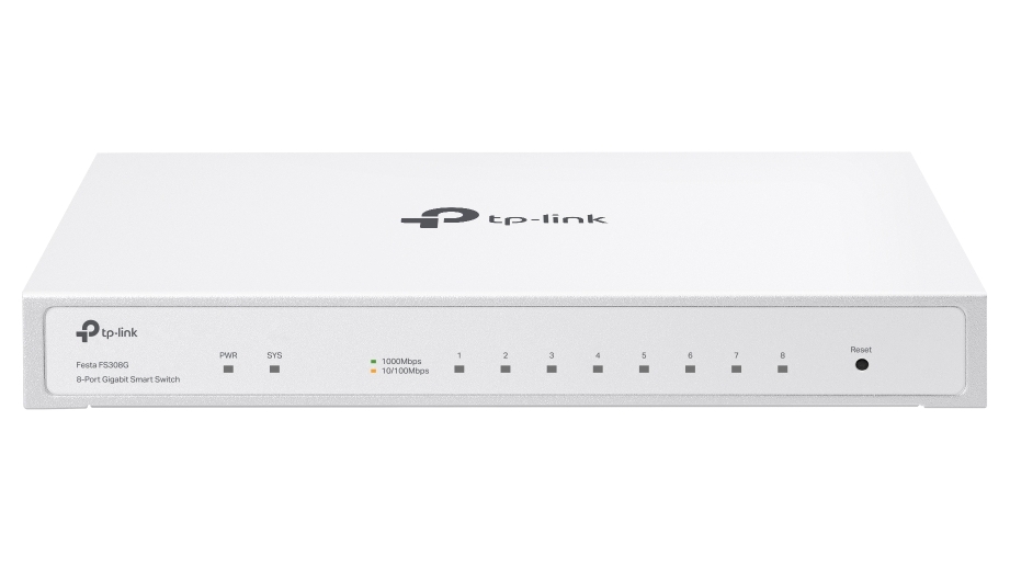 Switch 8 porturi Gb, Tp-link Festa FS308G, cu management, montare pe desktop sau perete
