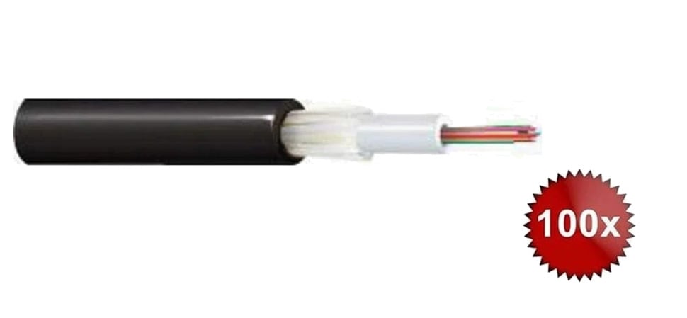 Fibra optica multimode, 8 fibre, 1500N, 100m, Belden GOSN808X100