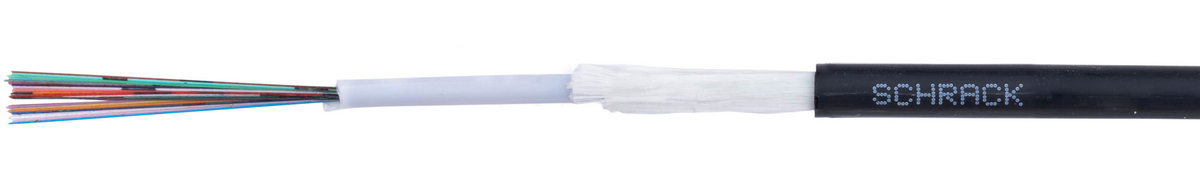 Fibra optica 4 fibre, Singlemode, diametru 5.80mm, 1250N, manta LSOH, protectie rozatoare, 100m, Schrack HSFAIBH049X100