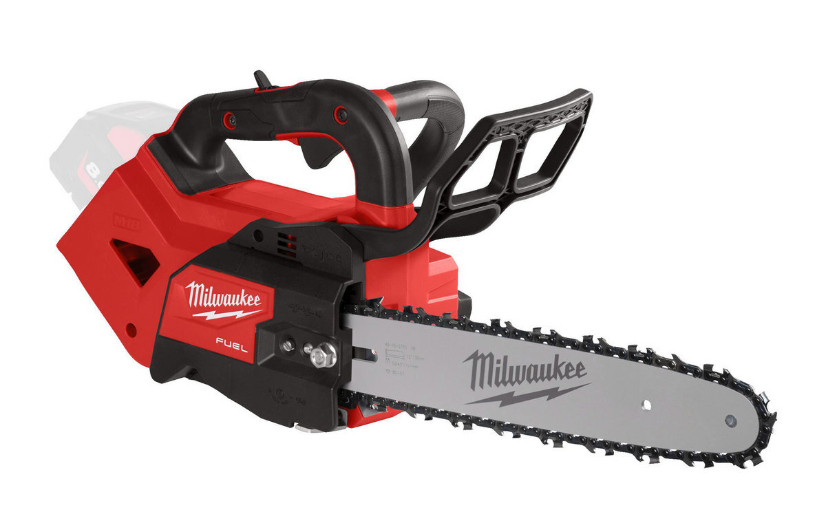 Fierastrau electric cu lant, drujba Milwaukee M18 FTHCHS30-0, 30 cm, viteza lant 15 m/s, sistem HIGH OUTPUT, 4933479586