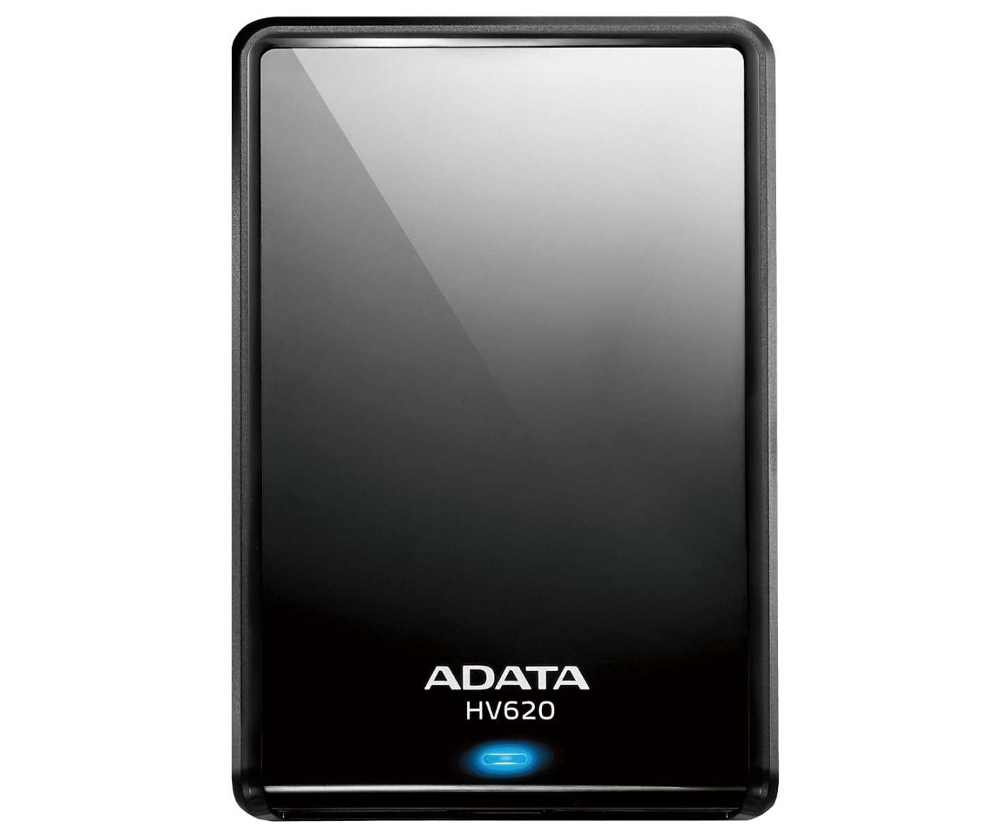 Hard disk extern portabil, slim, USB 3.2 Gen 1, pana la 2TB, anti-zgarieturi, LED status, ADATA AHV620S-2TU31-CBK