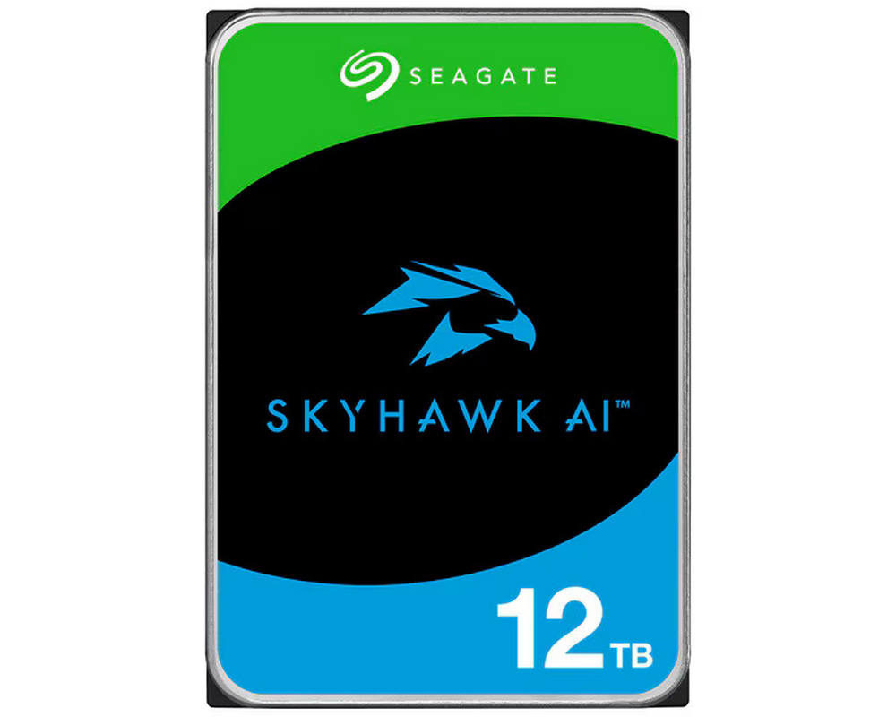 Hard Disk Seagate SkyHawk AI ST12000VE001, 12TB, SATA 6 Gb/s, 7200 rpm, 256 MB Cache, HDD pentru supraveghere video