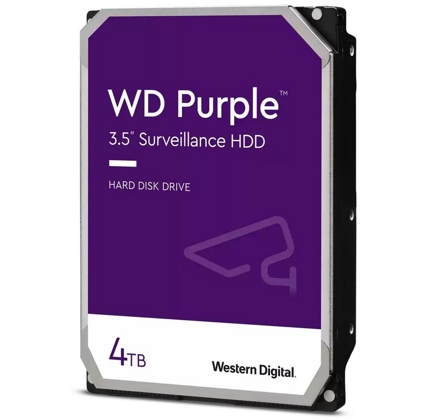 Hard Disk pentru supraveghere, 6Gbps, 256 MB, 5400 rpm, HDD 4TB SATA, Western digital Purple WD42PURU