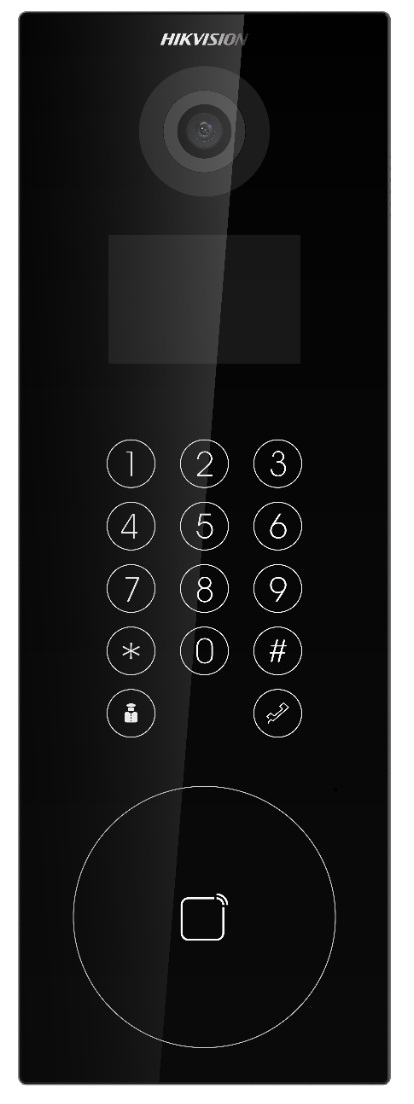Videointerfon scara de bloc TCP/IP HIKVISION DS-KD8103-E6 montaj ingropat
