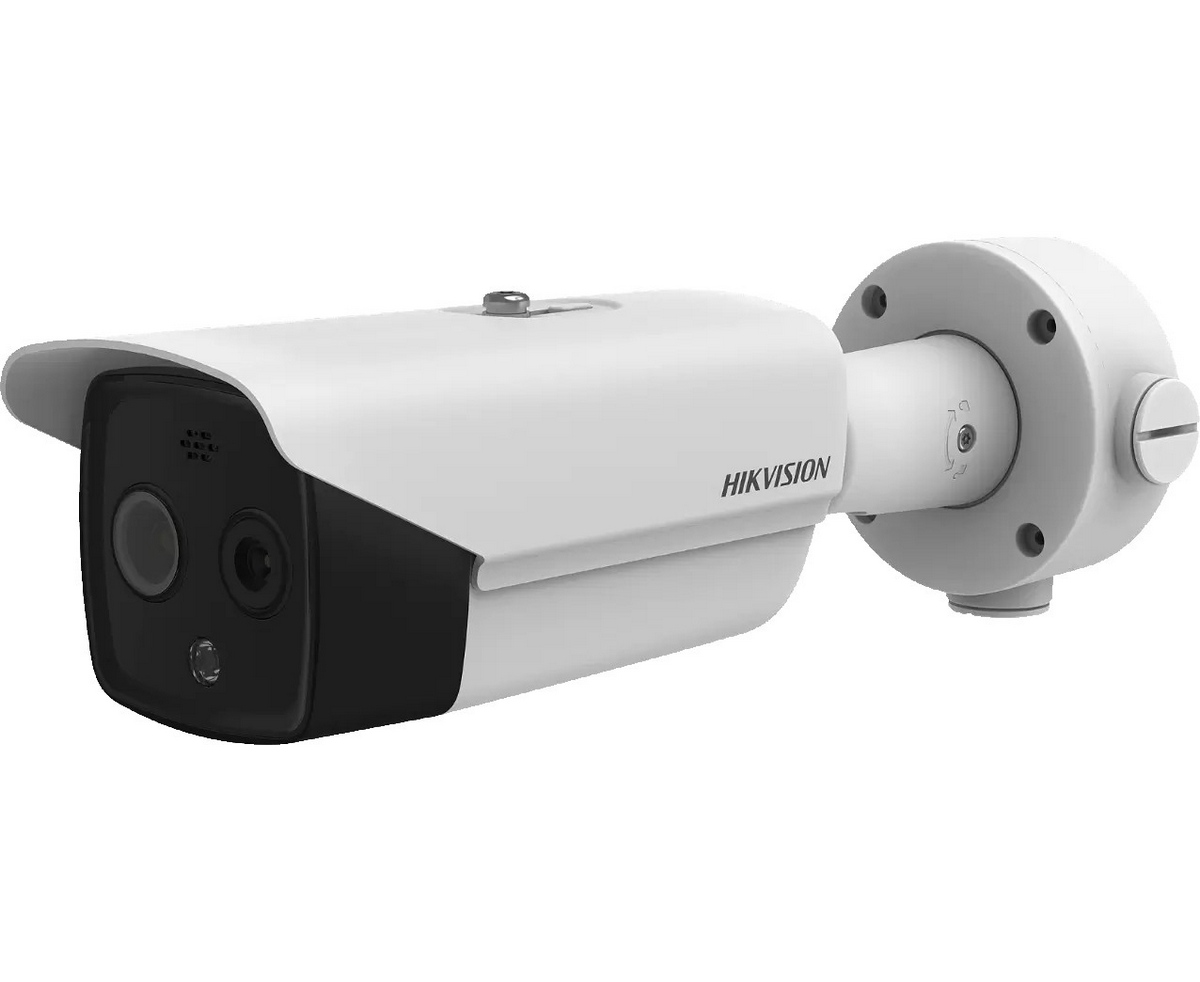 Camera supraveghere IP termoviziune Hikvision, Bi-spectrum, 2MP Full HD, lentila 3.1 mm termica, IR & white light 40m, detectie temperatura, audio, IP67, DS-2TD2617-3/QA