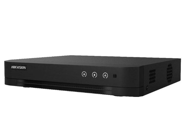 DVR 8 canale Turbo HD Hikvision iDS-7208HUHI-M1-E(E), AcuSense, 8MP 4K, latime banda 128Mbps, audio prin coaxial, 1x SATA