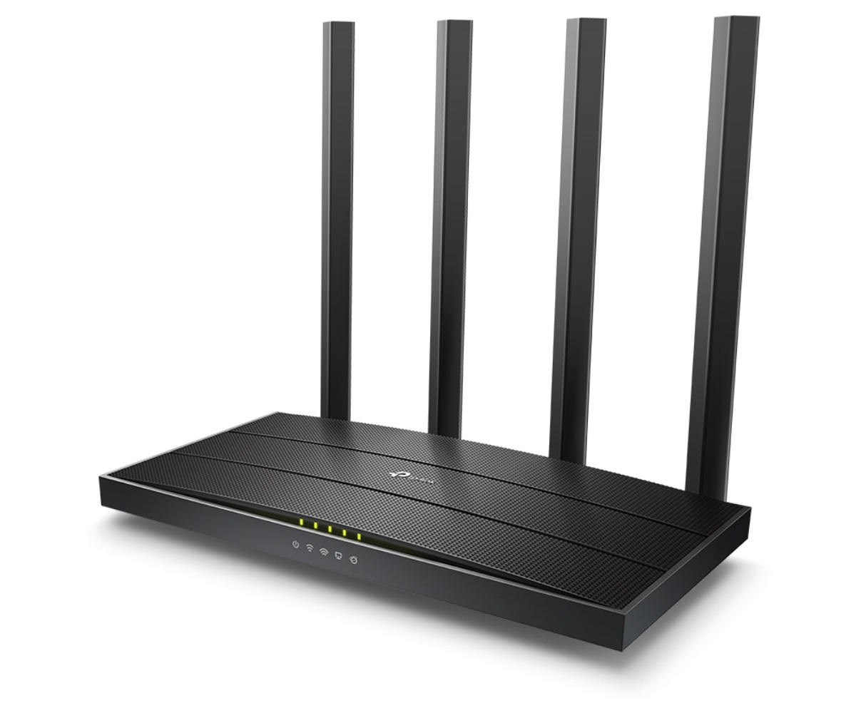 ROUTER TP-LINK wireless, 5 porturi, 2.4 si 5GHz, 300 si 867Mbps, 4 antene interne si 1 interna,  ARCHER C6