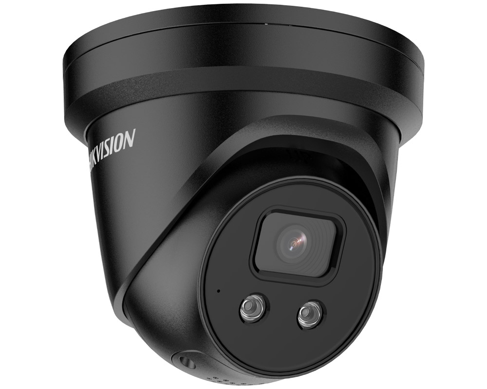 Camera supraveghere IP, Alarma, 4 MP, IR 30 m, 2.8 mm, AcuSense DarkFighter, Negru, Hikvision, DS-2CD2346G2-ISU/SL(2.8mm)(C)(BLACK)