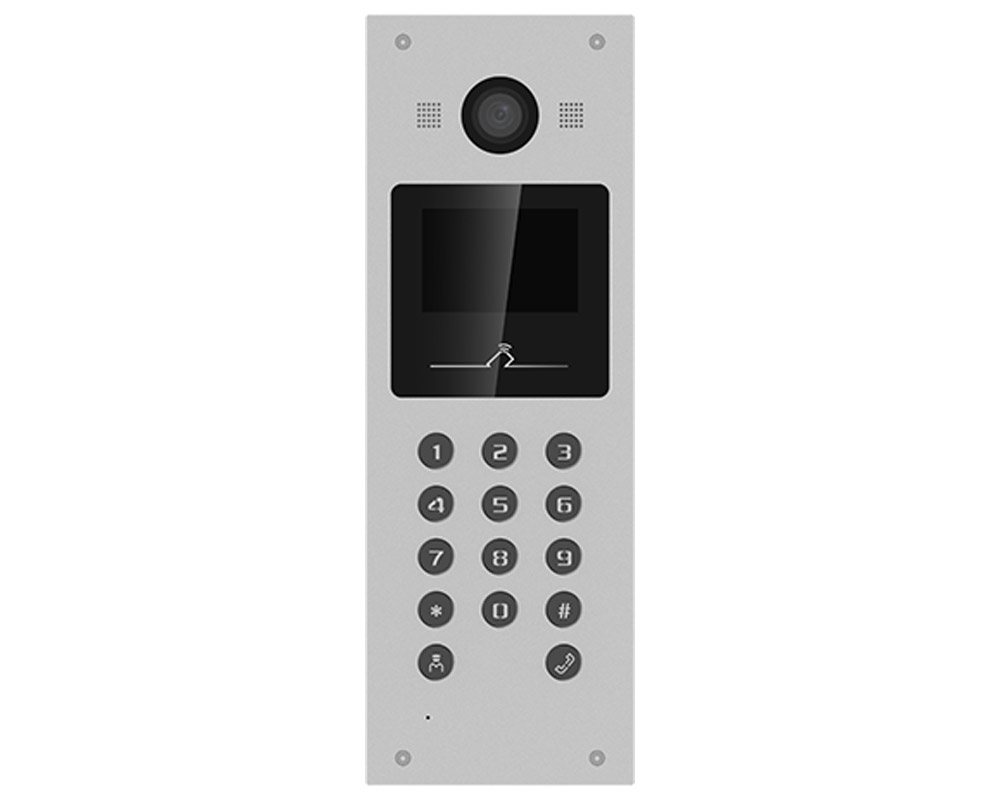 Post de exterior pentru Videointerfon IP, Hikvision, display color, 2MP Full HD, IR, RFID, Tastatura, DS-KD3003-E6