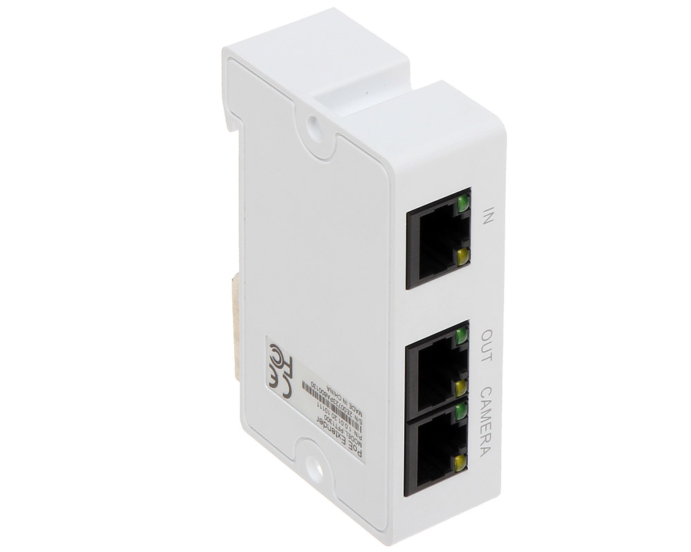 Extender High PoE, DAHUA PFT1300, 3 porturi RJ45, montare pe sina DIN