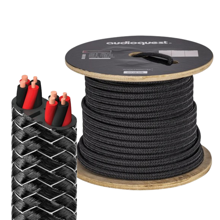 Cablu audio, impletit, conductor cupru, AWG 13,  Audioquest AUDHC-AQ-ROCK44BRDFT