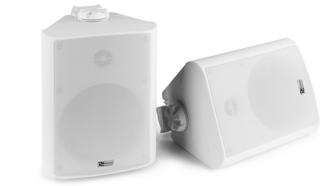 Set 2 boxe, 35W RMS, 8ohm, IPX5, alb, interior/exterior, Power Dynamics BC50V-WH