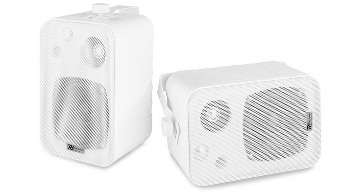 Set 2 boxe 100V/8ohm, 10W, 4inch, Power Dynamics BV40W, utilizare interior, alb