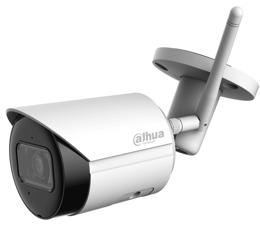 Camera de exterior IP WiFi, 4MP 2K, IR 30m, lentila 2.8 mm, Microfon, MicroSD, Dahua IPC-HFW1430DS-SAW-0280B