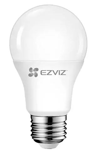 BEC Smart Wi-fi Ezviz LB1 CS-HAL-LB1-LWAW, Culoare calda 2700K, 806Lm, Control Vocal din telefon, Dimabil