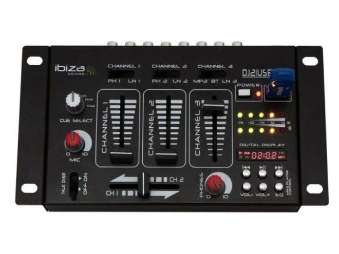MIXER USB DJ CU FUNCTIE BLUETOOTH, 7 Canale, DJ21USB-BT