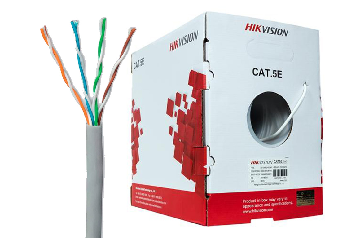Cablu UTP CAT5e Hikvision 305M, DS-1LN5E-S CAT5e DS-1LN5E-S