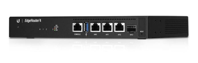 Ubiquiti Edgerouter 4, 3x Rj45 Gbe, 1x Sfp, Management, 1gb Ram, Er-4