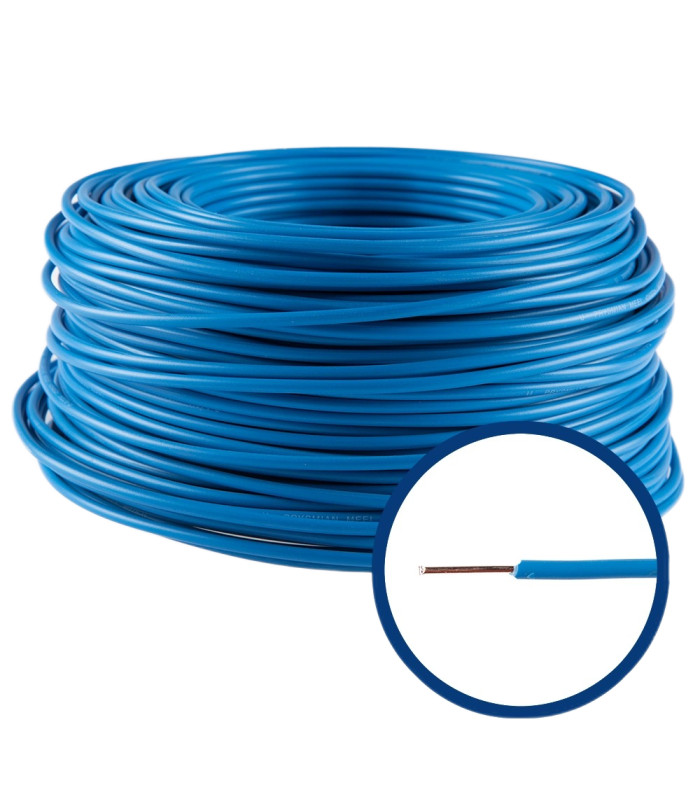 Conductor FY 2,5 mm, solid, 100 m, FY2.5-ALBASTRU