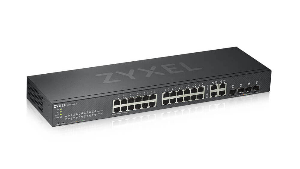 Switch Zyxel GS1920-24V2-EU0101F, 24 porturi, 100/1000Mbps, 22W