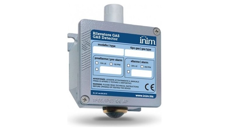 Detector gaz metan Inim  ING700S-LE, senzor electrochimic, catalitic si cu semiconductori, conexiune PC si smartphone, IP55