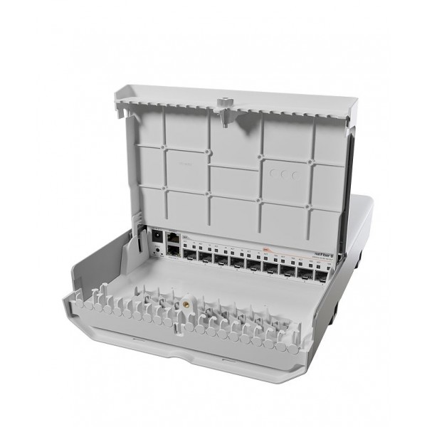 Miktrotik netFiber 9, switch pentru exterior 4x SFP 10Gbps, 1xPoe Gigabit, CRS310-1G-5S-4S+OUT