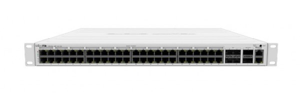 Mikrotik CRS354-48P-4S+2Q+RM, Switch PoE, 48 Porturi Gigabit 802.3af/at, 700W, Rackabil, 4xSFP, 2x QSFP, Racire activa, Cu management avansat