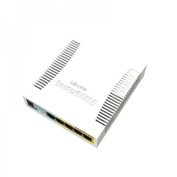 Switch cu management, 5 Porturi Gigabit, PoE, SFP, SwOS, MikroTik RB260GSP (CSS106-1G-4P-1S)