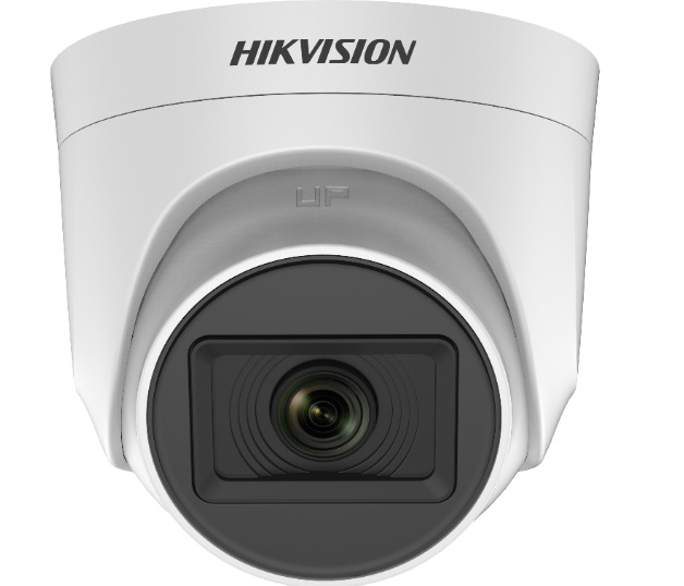Camera de supraveghere pentru interior cu microfon, 5MP 2K+, IR cu EXIR 20m, Hikvision DS-2CE76H0T-ITPFS2.8MM