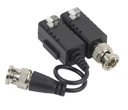 Set Videobalun Pasiv, 2 / 4 / 5 MP / 4K, HD-TVI, CVI, AHD, CVBS, cu PoC, Hikvision DS-1H18S/E(C)