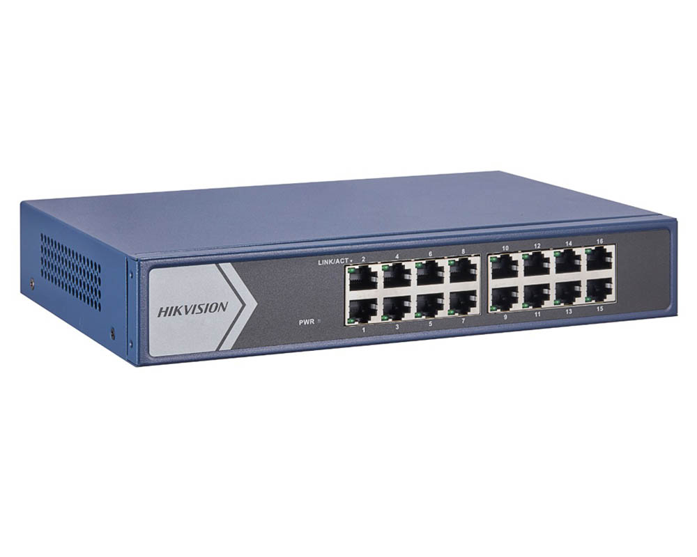Switch 16 porturi Gigabit Smart HIKVISION DS-3E1516-EI