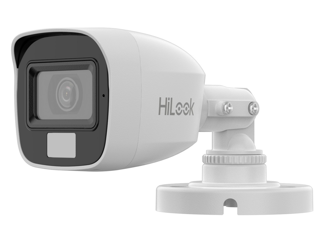 Camera de supraveghere pentru exterior, Hikvision HiLook THC-B157-LPS, HDTVI, 3K, 2.8mm, lumina duala, microfon, IP66