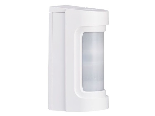 Detector de miscare PIR exterior, 16 zone, raza 12m, imunitate animale, compensare termica, baterie CR123A, IP55, Optex VX Shield VXS-RAM(W)