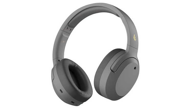 Casti wireless, microfon, Bluetooth 5.0, USB-C,  Edifier W820NB-GR, gri