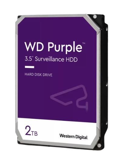 Hard Disk Western Digital Purple WD23PURZ-WD, 2TB, HDD pentru supraveghere video