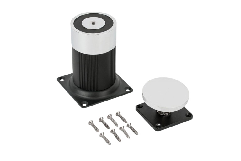 Electromagnet pentru retinere usa deschisa YD-602L, deschidere 90 grade, retentie 180kgf, 240mA/12Vcc