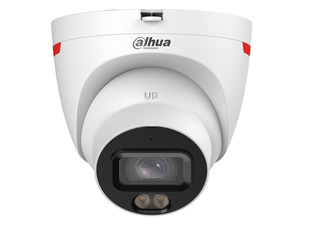 Camera supraveghere dome IP Dahua IPC-HDW2249T-S-LED-0280B-PRO, WizSense, 2MP, WizColor, LED alb 30m, Audio, PoE, IP67