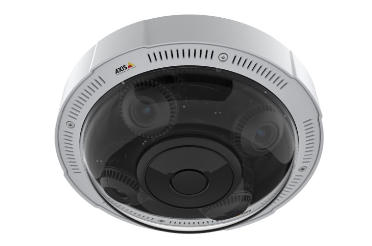 Camera supraveghere IP panoramica AXIS P3727-PLE, 4 lentile de 2MP, Iluminare IR 50m, Functii AI, PoE, NEMA 4X, IP66, IK09