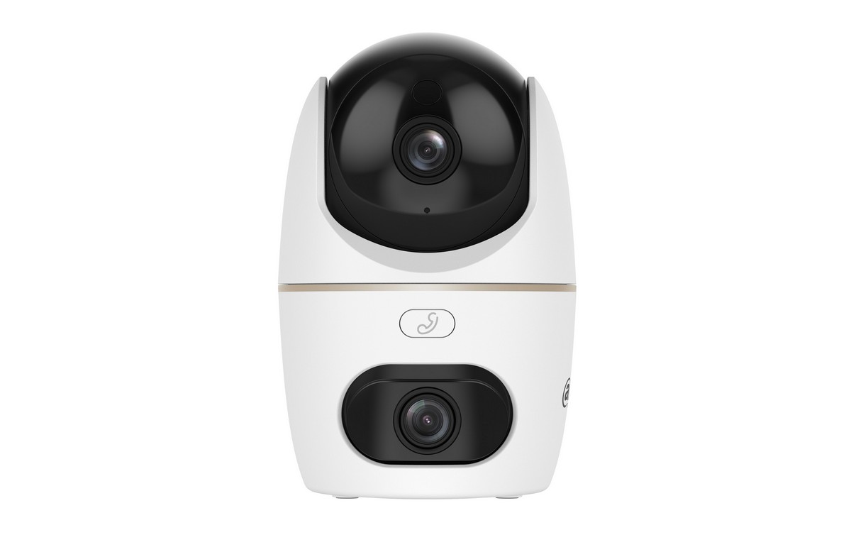 Camera wireless Dahua H3D-3F Hero Dual, 2 lentile 3+3MP, IR si LED alb, Microfon si difuzor, Wi-Fi 6, IPC-H3D-3F