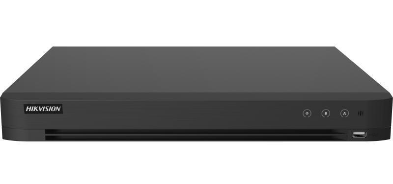 DVR 16 canale AcuSense Hikvision iDS-7216HUHI-M2/X, 5MP, latime banda 256Mbps, 2x port SATA