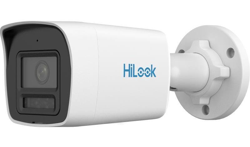 Camera supraveghere IP Hikvision HiLook IPC-B129HA-LU, 2MP, 2.8mm, ColorVu, Iluminare duala, Audio, PoE, IP67