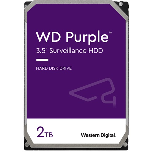 [RESIGILAT] Hard Disk 2TB Western Digital Purple, pentru supraveghere video, 2 Terra Bytes WD20PURX-R