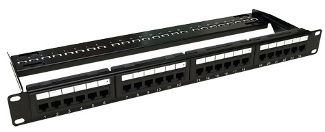 Patch Panel 24 porturi, RJ45,UTP cat6, 1U, ASY-PP-UTP6-24