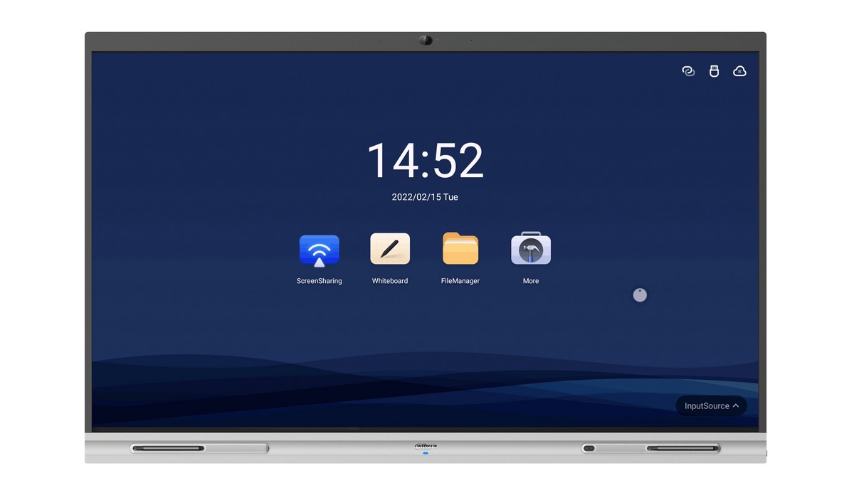 Tabla interactiva cu touch screen Dahua LCH75-MC410-B Whiteboard, 75 inci 4K, camera 5MP incorporata