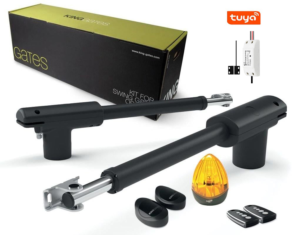 Kit automatizare poarta batanta 2 x 4.5 metri, KING GATES, LINEARK50024, releu wireless deschidere automatizare din telefon
