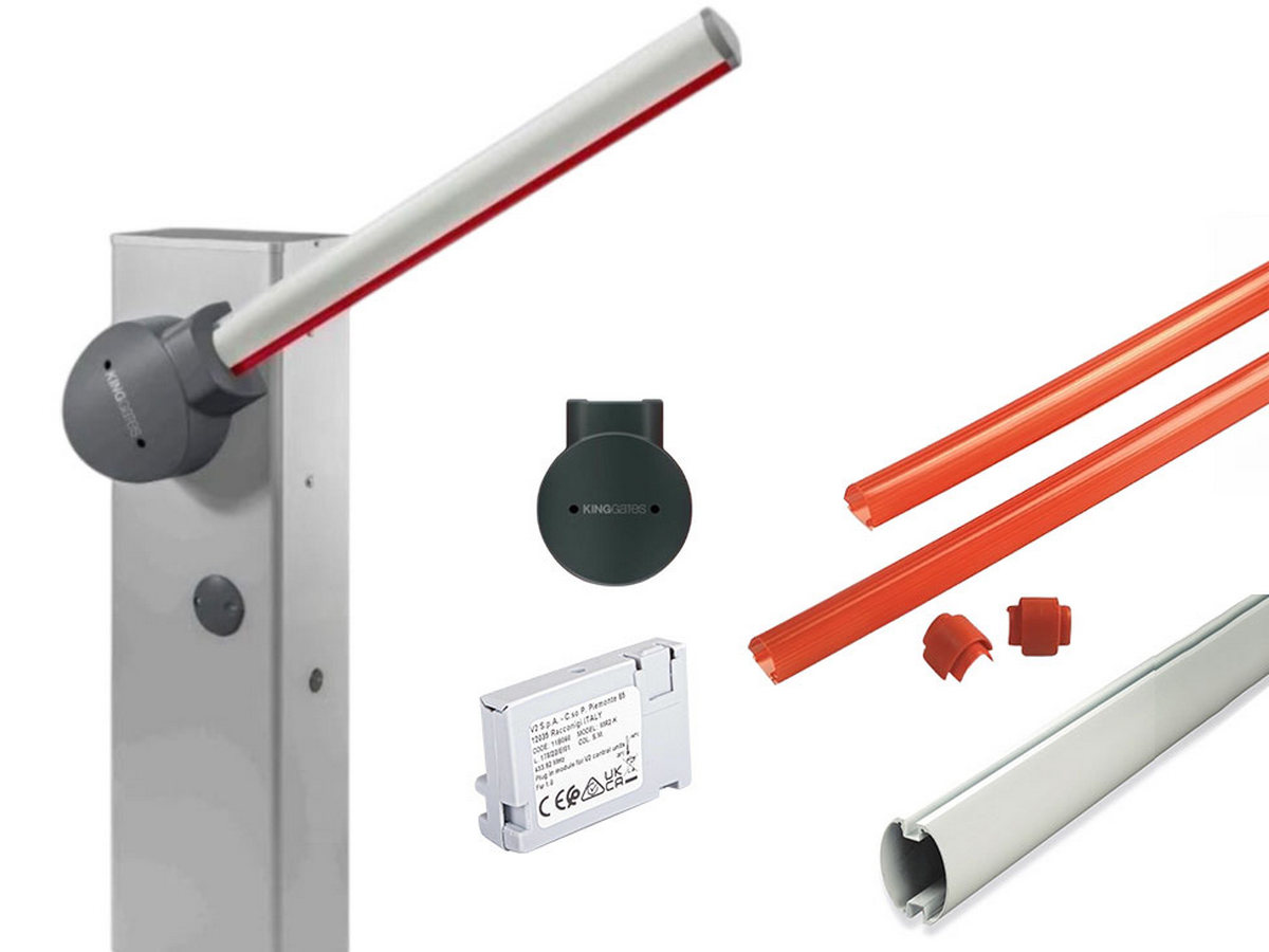 Kit bariera acces auto KING GATES NUURKIT4, lungime 4m, 24V, IP54